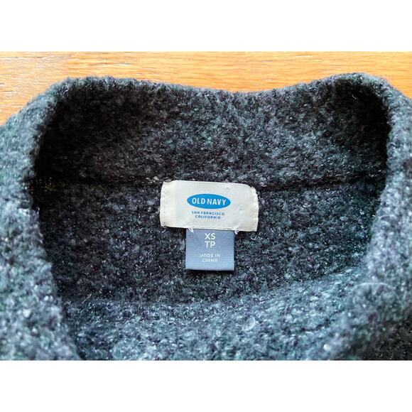 OLD NAVY Gray Speckled Mock Neck Sweater sz XS - Picture 5 of 11